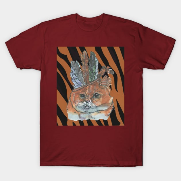 Cat The Boss T-Shirt by Mila-Ola_Art